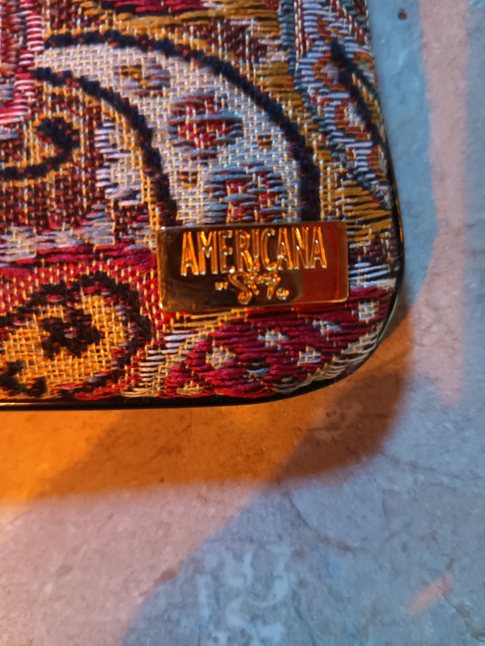 Americana Paisley Tapestry 3 Piece Cosmetic Bag Set